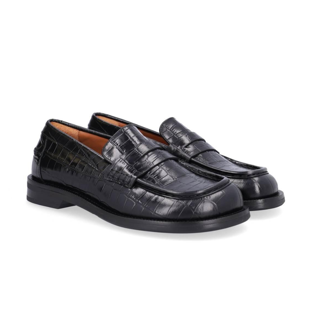 B1125 Croco loafers - Black Monterrey Croco 20